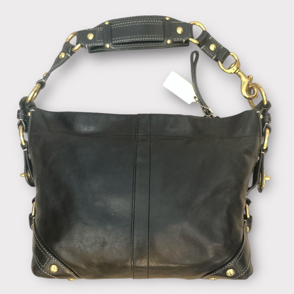 Coach Black Leather Hobo Bag - Picture 4 of 10